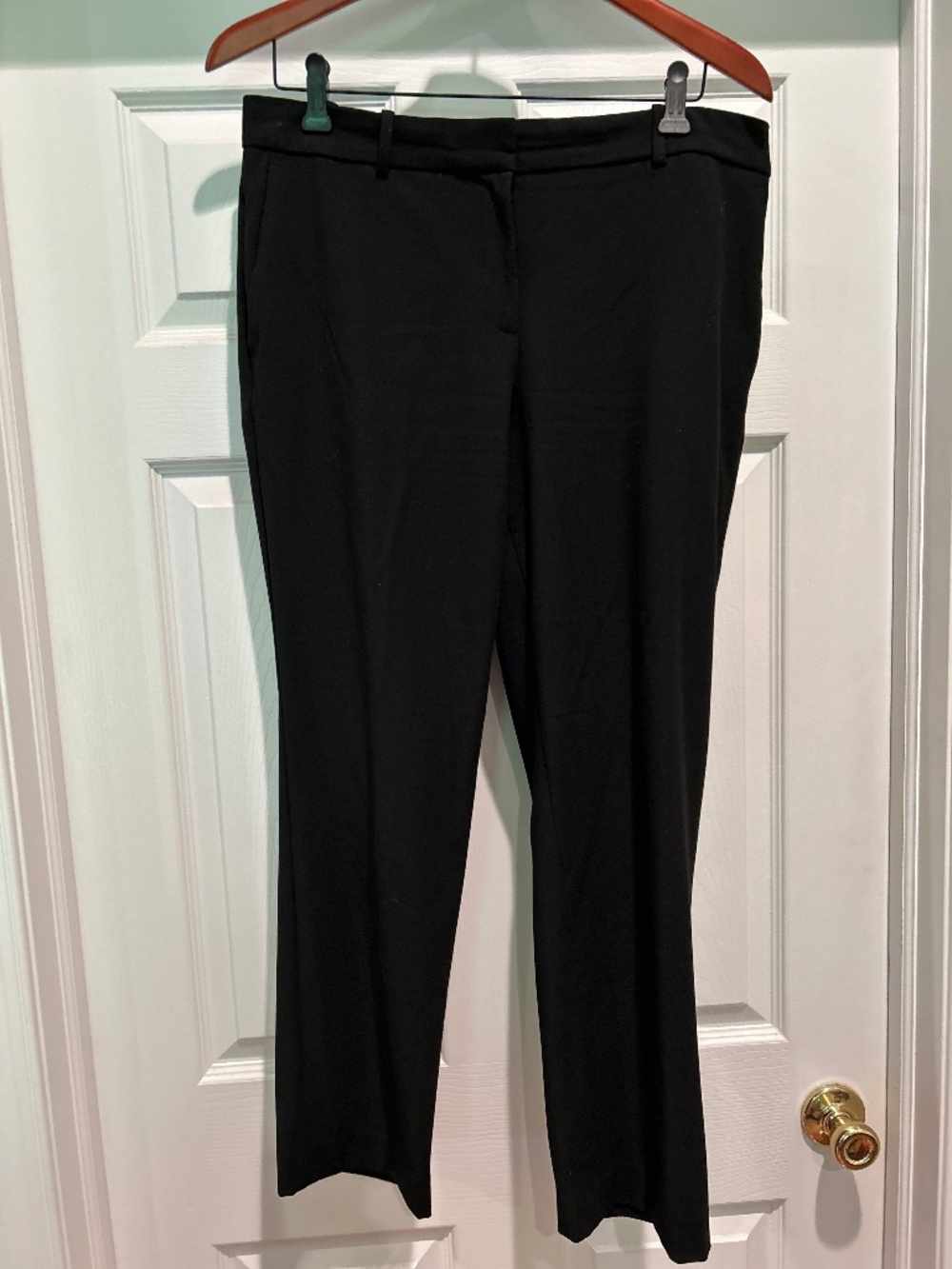 Ann Taylor Black Curvy Fit Trousers 10